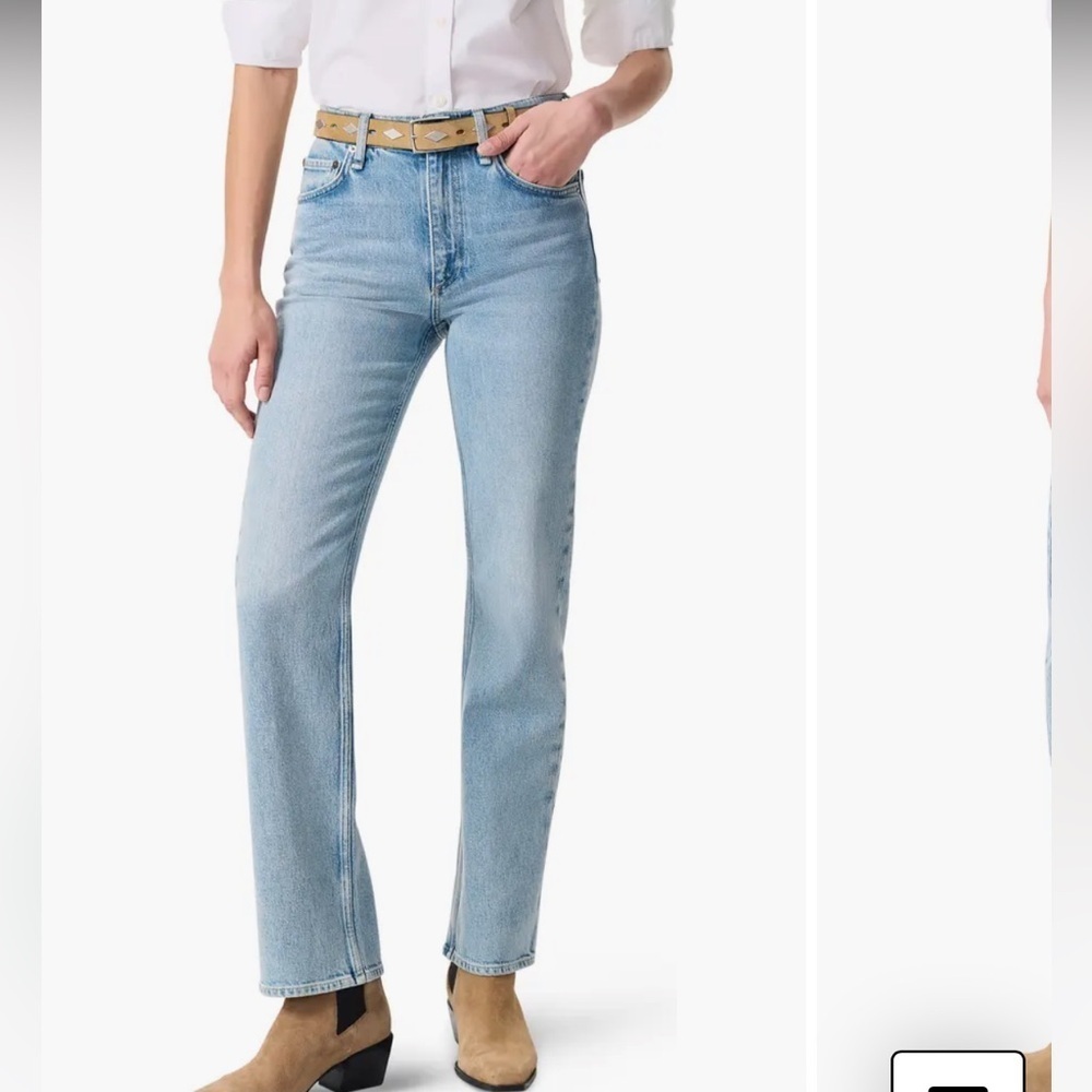 NWT Rag and Bone Harlow Straight Leg Jeans Delaney Light Blue 29 - Picture 1 of 7